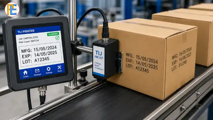 Continuous Inkjet vs Thermal Inkjet Batch Coding Machines: Which One Is Right for Your Packaging Line? Thermal Inkjet batch coding on cartons