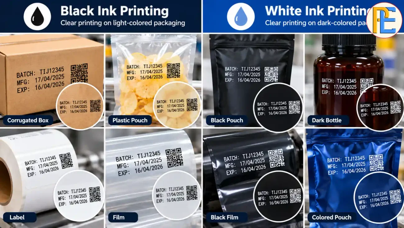 How to Choose the Right Ink Cartridge for a Thermal Inkjet Printer Black and white thermal inkjet printing on packaging