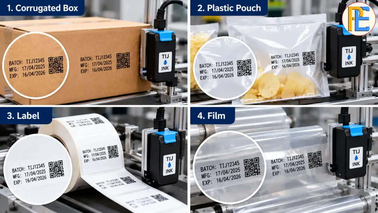 How to Choose the Right Ink Cartridge for a Thermal Inkjet Printer Thermal inkjet printing on cardboard plastic pouch and packaging film