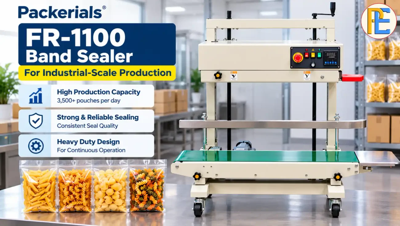 Best Band Sealing Machine for Pasta and Macaroni Packaging FR-1100 Band Sealer for Industrial-Scale Production